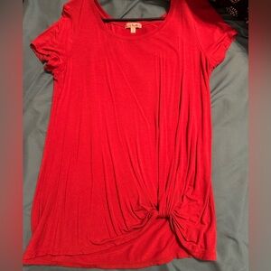 Burnt orange tie front